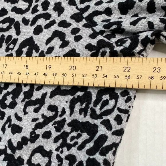 Jones New York Womens Cheetah Print High Low Turtleneck Sweater Size XL - Picture 6 of 8